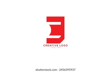 EE Abstract initial monogram letter alphabet logo design