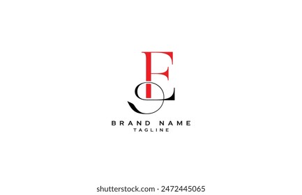 EE, Abstract initial monogram letter alphabet logo design