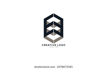 EE Abstract initial monogram letter alphabet logo design