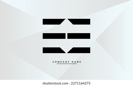 EE-Monogramm für abstrakte Buchstaben