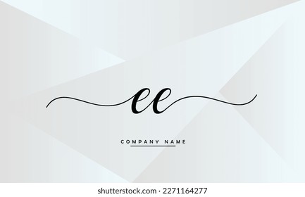 EE-Monogramm für abstrakte Buchstaben