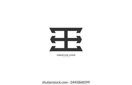 EE BB BDE Abstract initial monogram letter alphabet logo design