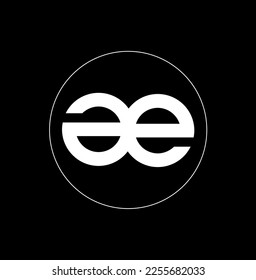 ee company name typography monogram