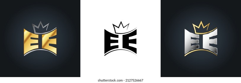 EE Creative Innovative Initial Letter Logo Design Minimal Icon