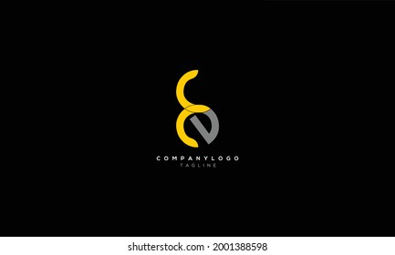 EE E AND E Abstract initial monogram letter alphabet logo design