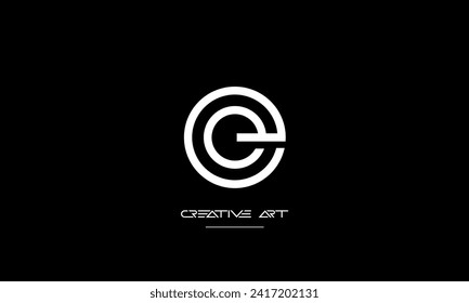 EE, E abstract letters logo monogram