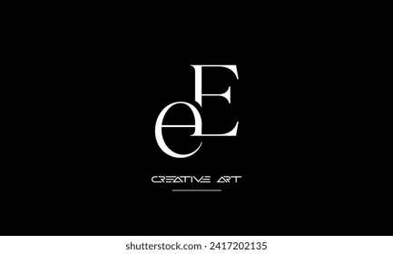 EE, E abstract letters logo monogram