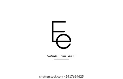 EE, E abstract letters logo monogram