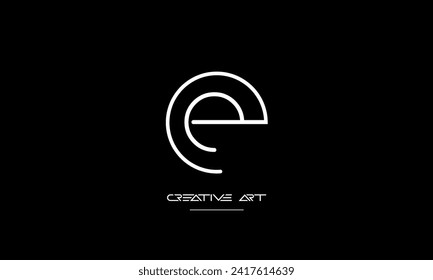 EE, E abstract letters logo monogram