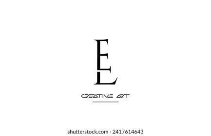 EE, E abstract letters logo monogram