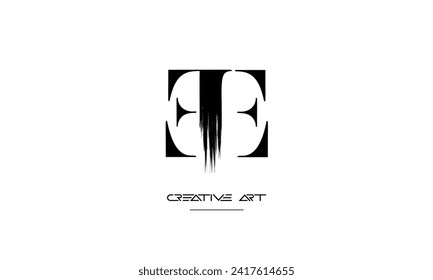 EE, E abstract letters logo monogram