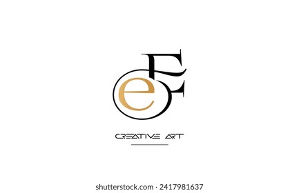 EE, E abstract letters logo monogram