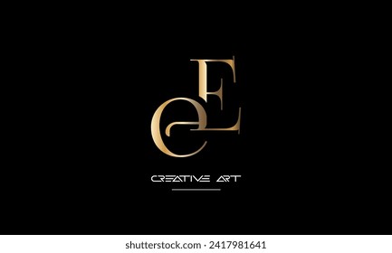 EE, E abstract letters logo monogram