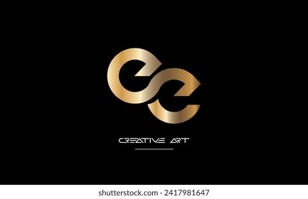 EE, E abstract letters logo monogram