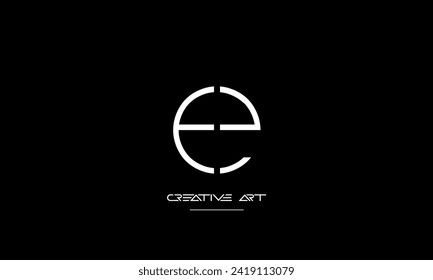 EE, E abstract letters logo monogram