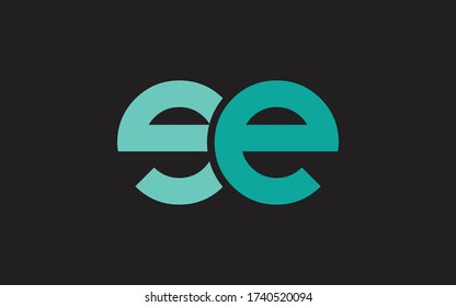 ee or e Letter Initial Logo Design, Vector Template