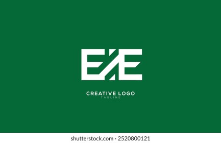 EE EIE Abstraktes anfängliches Monogramm Buchstaben Alphabet Logo Design