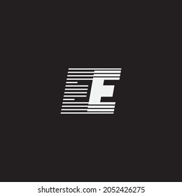EE WITH FAST LINES LOGO DESIGN