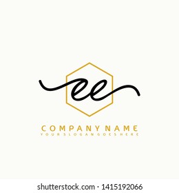 EE Initial handwriting logo concept