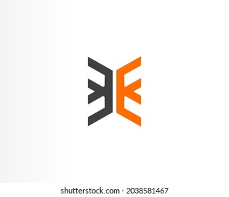 EE initial icon logo design icon concept