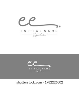 EE Erstmalige Briefhandschrift und Logo der Unterschrift.