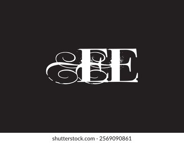 EE initial letter logo design and minimalist logo
