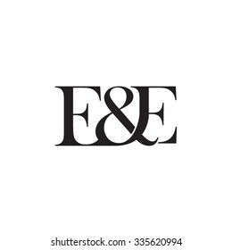 E&E Initial logo. Ampersand monogram logo