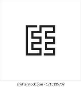 EE initial Logo design Vector.