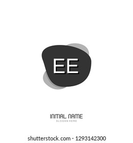 EE Initial logo template vector