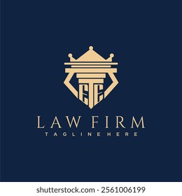 EE initial monogram logo for lawfirm vector design