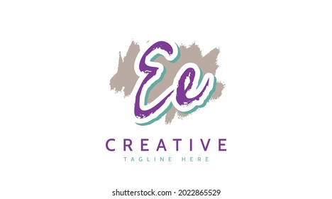 Ee Initials Handwriting Logo Vector Stock Vector (Royalty Free ...