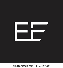 EE intial logo Capital Letters black background