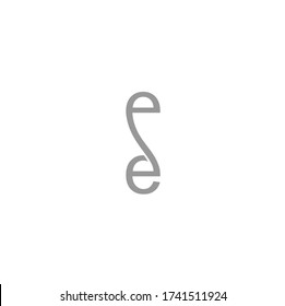 EE Letter Initial Logo Design Template Vector Illustration