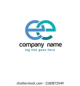 EE letter logo Alphabet logo
