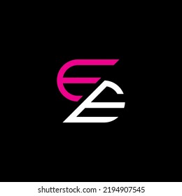 EE Brief Logo kreatives Design mit Vektorgrafik, EE einfach und modern Logo.
