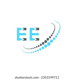 EE letter logo creative design. EE unique design.
