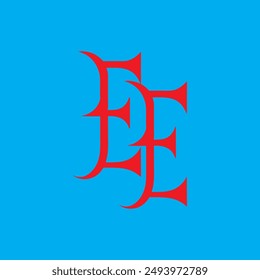 EE-Buchstabe Logo Creative Design.
EE Monogramm Logo Einzigartige Konzept-Vektorgrafik.
EE kreative moderne flache abstrakte Initialen Buchstaben Logo.