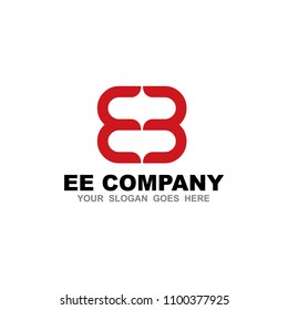 EE letter logo design