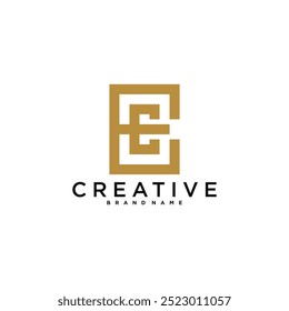 E-Letter-Logo-Design. Kreatives E-Buchstaben-Symbol. Premium-Vektor