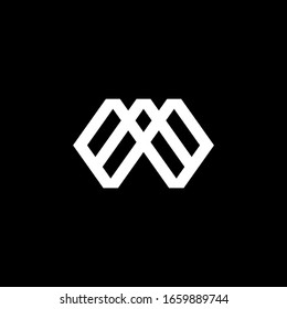 A EE Letter Logo Design polygon Monogram Icon Vector Template
