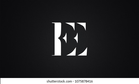 EE Letter Logo Design Template Vector