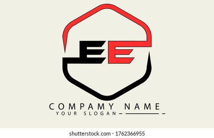 EE LETTER LOGO DESIGN TEMPLATE