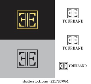
EE Letter logo design template
