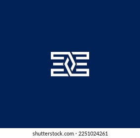 EE letter logo design template elements. Modern abstract digital alphabet letter logo. Vector illustration.