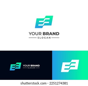 Design-Vorlagen für E-Buchstaben-Logo-Elemente. Modernes abstraktes Logo für digitale Buchstaben. Vektorgrafik. Farbiges EE-Logo.