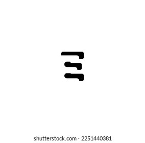 EE letter logo design template elements. Modern abstract digital alphabet letter logo. Vector illustration.