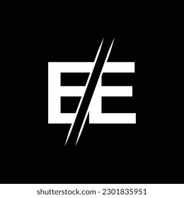 Design-Vorlagen für E-Buchstaben-Logo-Elemente. EE Brief, Vektorlogo.