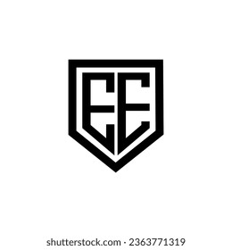 EE letter logo design with white background in illustrator. Vector logo, calligraphy designs for logo, Poster, Invitation, etc