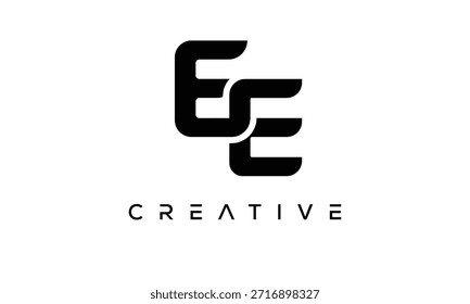 E-Letter-Monogramm-Logo für moderne kreative Markenidentität
