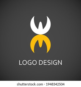 ee letter for simple logo design